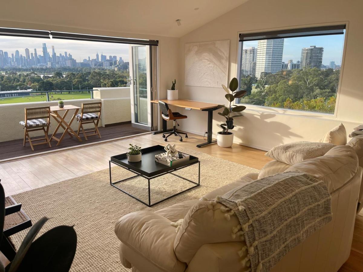 Spectacular Views Over Albert Park Melbourne Luaran gambar