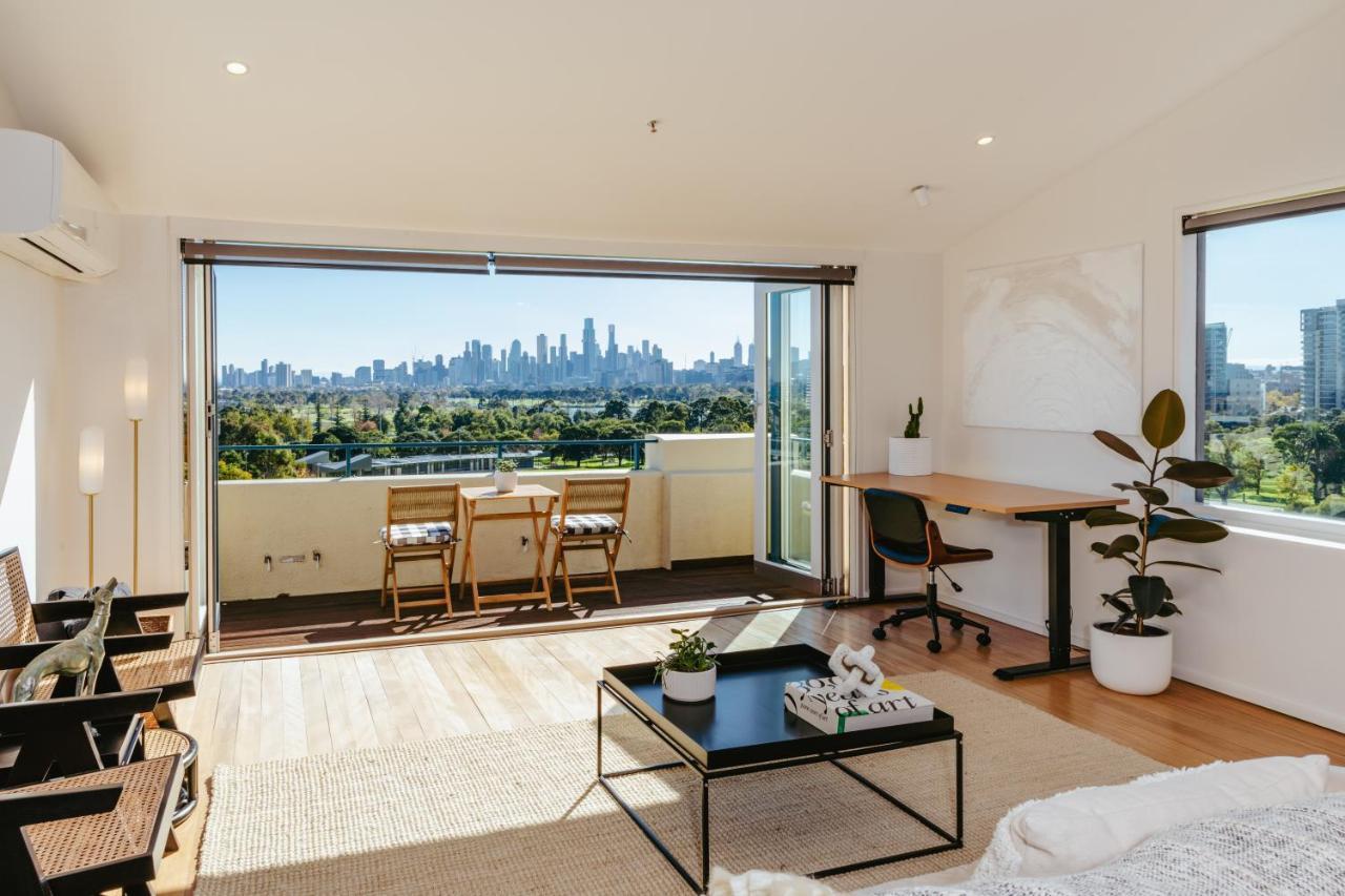 Spectacular Views Over Albert Park Melbourne Luaran gambar